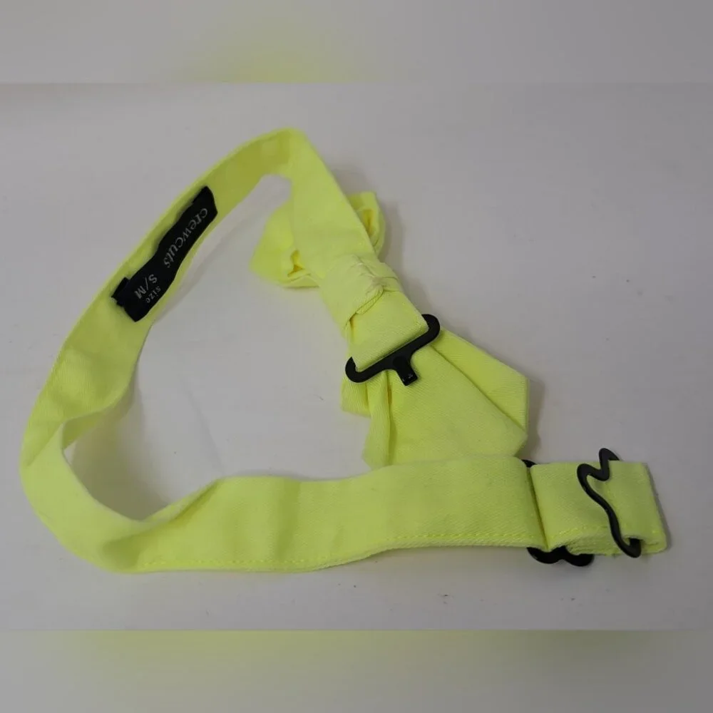 J. Crew Crewcuts Kids Boys Tie Bow Tie Accessories Bright Yellow Adjustable